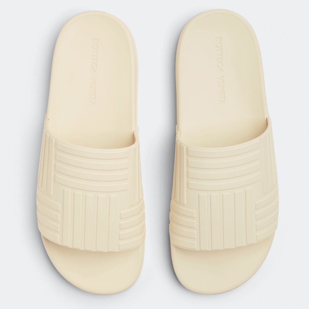 BOTTEGA VENETA WHITE SLIDERS
